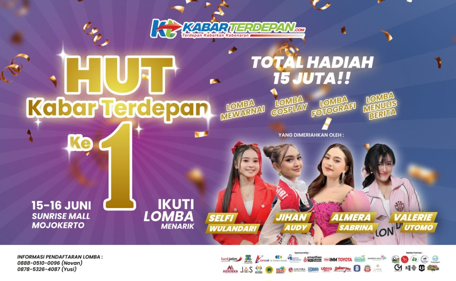 HUT Kabarterdepan.com ke-1: Inspirasi, Hiburan, dan Kreativitas Rangkaian Acara HUT Kabarterdepan.com ke-1