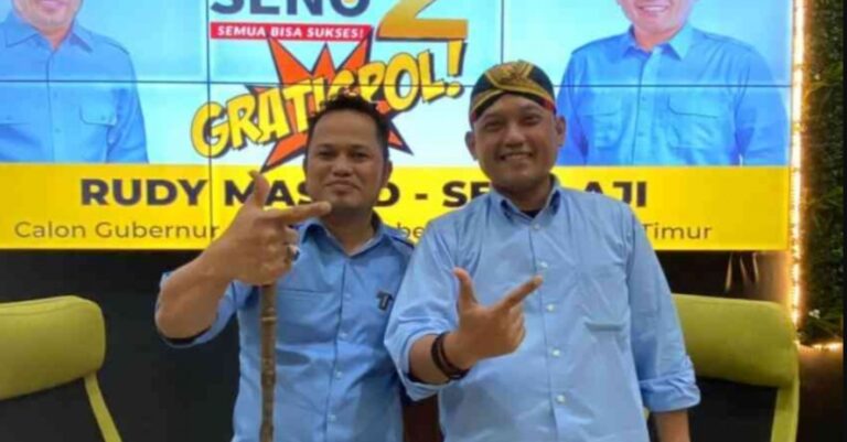 Pasangan calon gubernur Rudy Mas'ud dan calon wakil gubernur Seno Aji unggul dalam survei terbaru yang dirilis Lembaga Penelitian Masyarakat Milenium (LPMM).