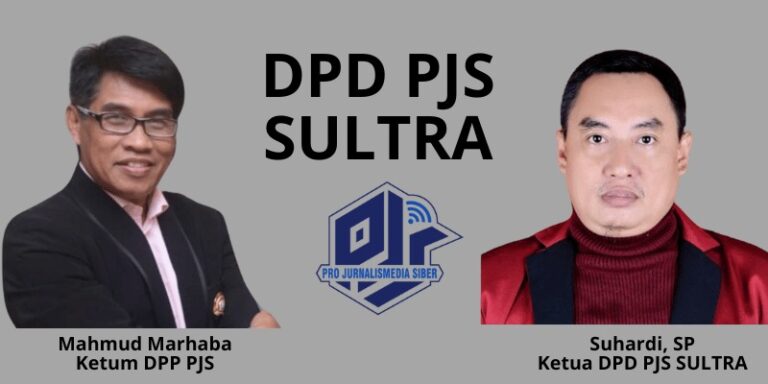 PJS Sultra Makin Perkuat Eksistensi Media Siber di Daerah Ketum DPP PJS Mahmud Marhaba bersama Ketua DPD PJS Sultra Suhardi, SP. (Foto: eksklusif-PJS)