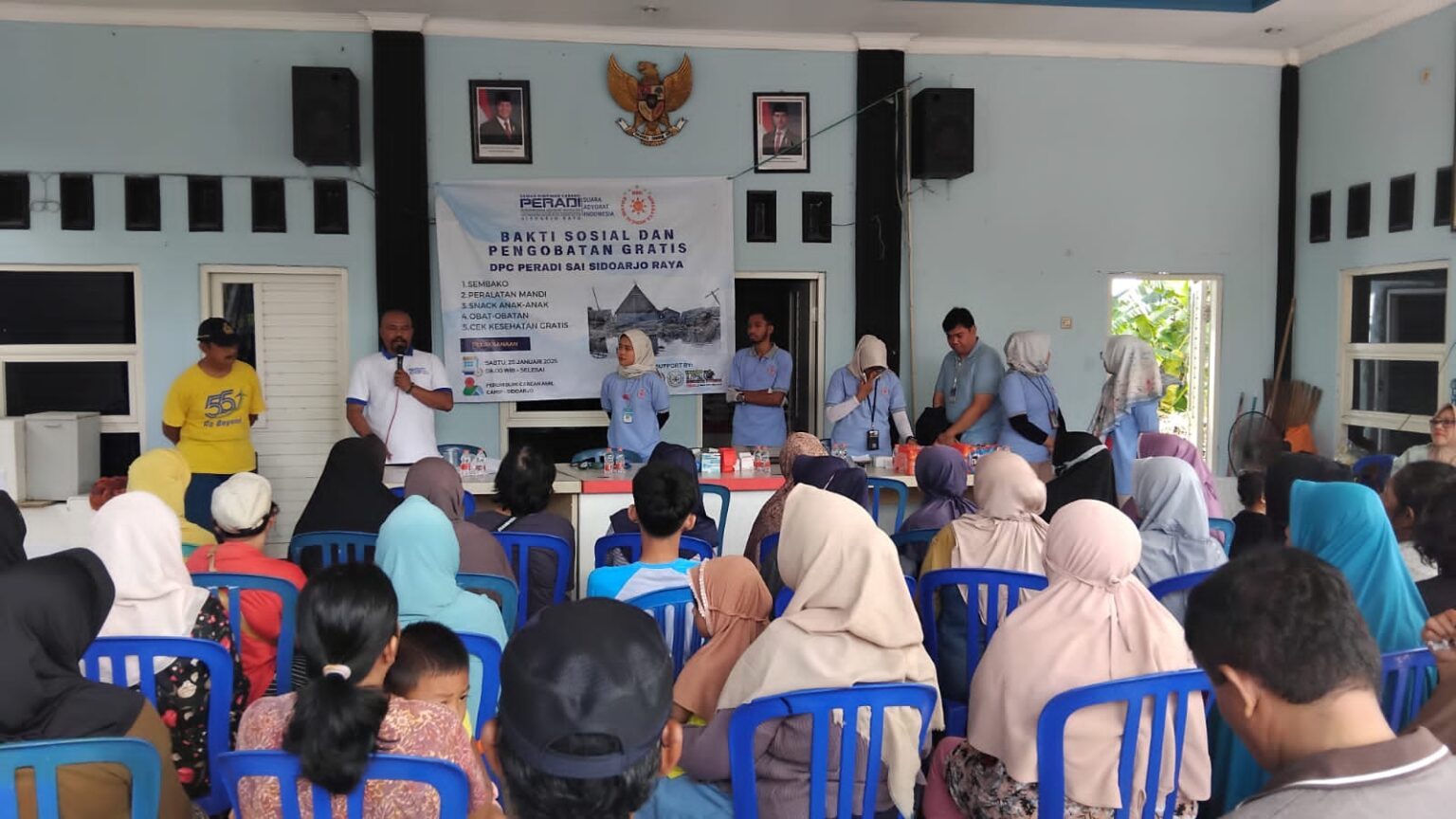 Peradi SAI Sidoarjo Raya bersama RSU Surabaya Medical Service bakti sosial Sabtu(25/1/25)