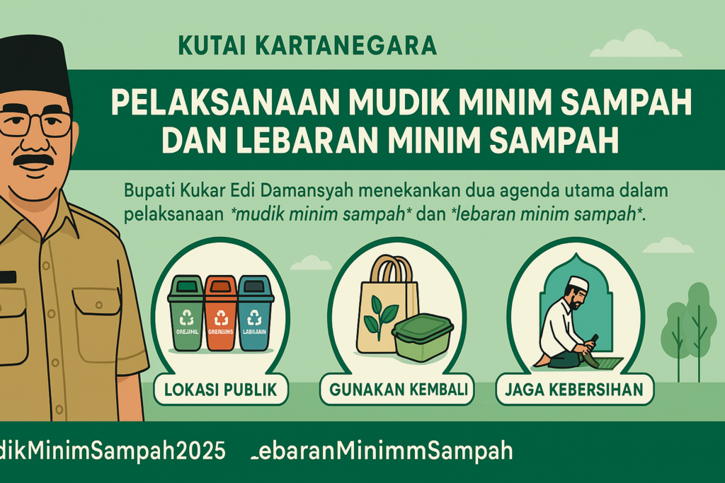 Surat Edaran Bupati Kukar Serukan Lebaran Tanpa Sampah Bupati Kukar keluarkan edaran kendalikan sampah dari mudik hingga sholat Id