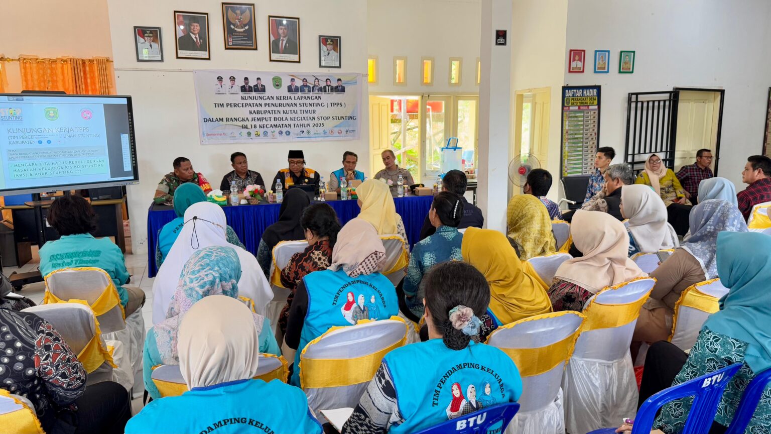 TPPS Kutim Berkomitmen Tekan Stunting, Kunjungi Desa Batu Timbau Ulu