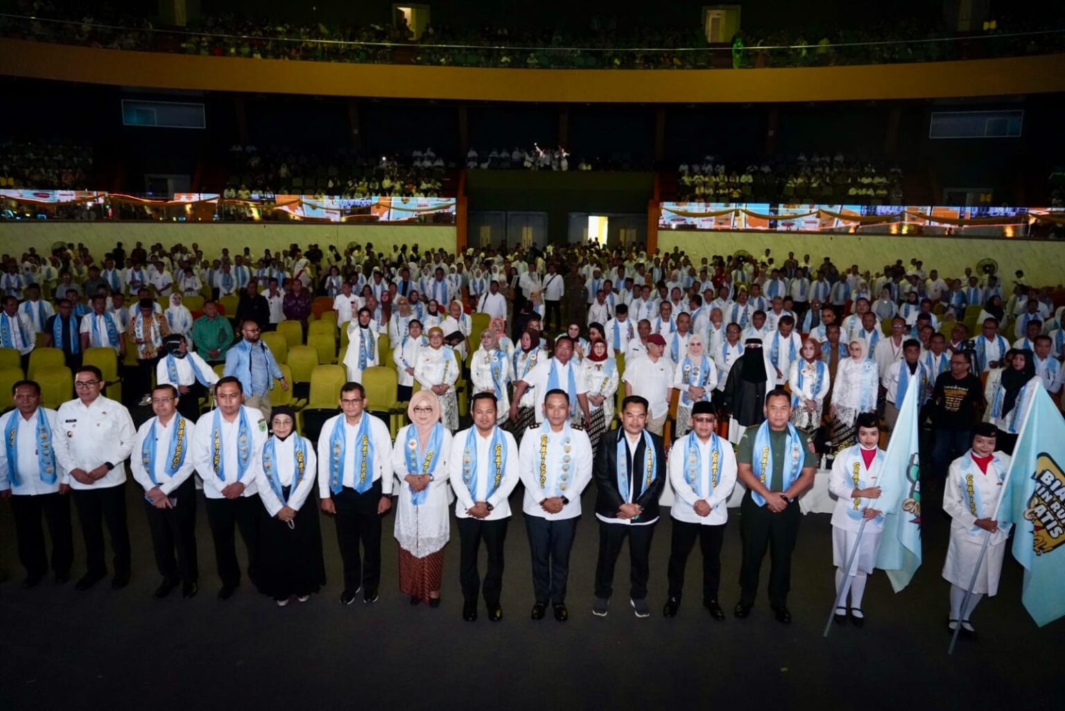 Rudy-Seno Luncurkan Gratispol, Bukti Janji Jadi Aksi Pemprov Kalimantan Timur resmi luncurkan Gratispol Generasi Emas di Plennary Hall Gelora Kadrie Oening, Senin (21/4/2025) (Foto: Humas Pemprov Kaltim)