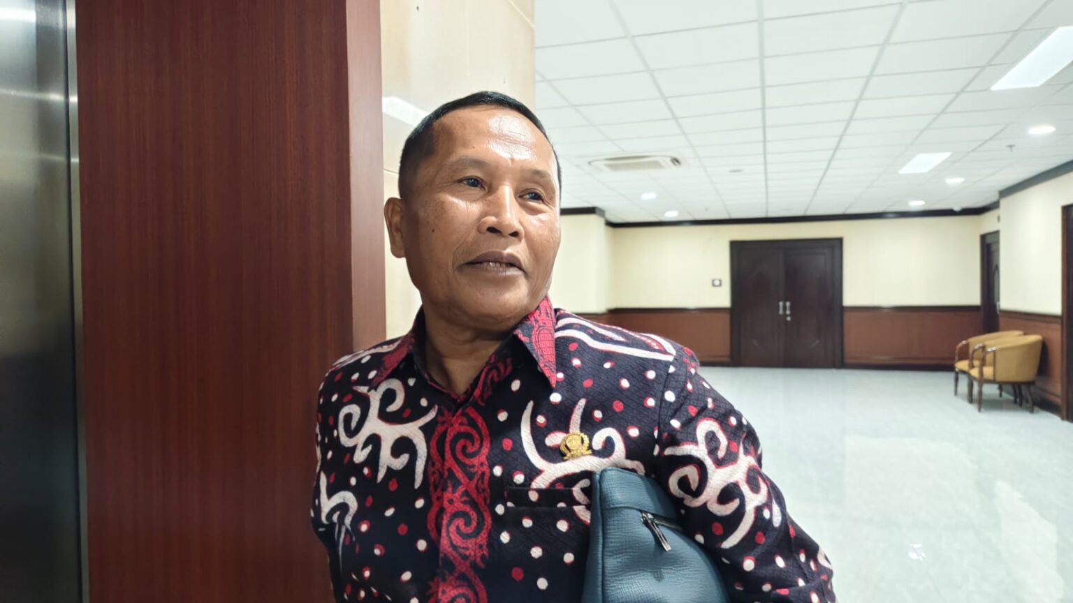 Sugiono Apresiasi Pembangunan Teras Samarinda Anggota DPRD Kalimantan Timur Sugiono saat diwawancarai di Ruang BK, lantai 3 Gedung D DPRD Kaltim, Jumat (9/5/2025).