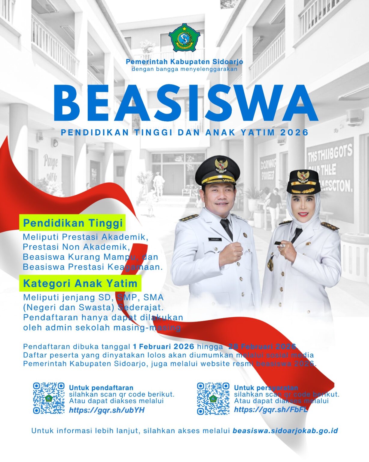 Pemkab Sidoarjo Siapkan 4.000 Beasiswa 2026, Subandi: Investasi SDM, Tekan Pengangguran