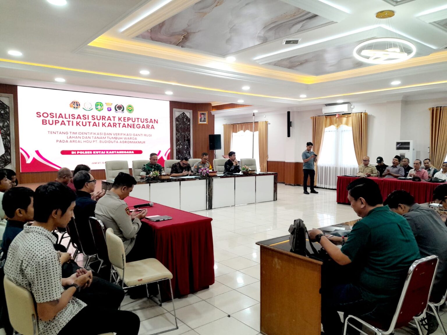 Pemkab Kukar Sosialisasikan Perbup Ganti Rugi Lahan Konflik Warga dan PT Budi Duta