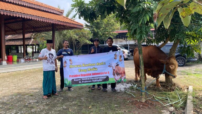 KH Bimo Syukuri Sapi Kurban Presiden, Doakan Prabowo Sehat dan Indonesia Dijauhkan dari Bala KH Bimo Agus Sunarno doakan Prabowo sehat usai Ponpes Segoro Agung terima sapi kurban.