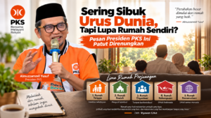 Sering Sibuk Urus Dunia, Tapi Lupa Rumah Sendiri? Pesan Presiden PKS Ini Patut Direnungkan Presiden PKS Almuzzammil Yusuf